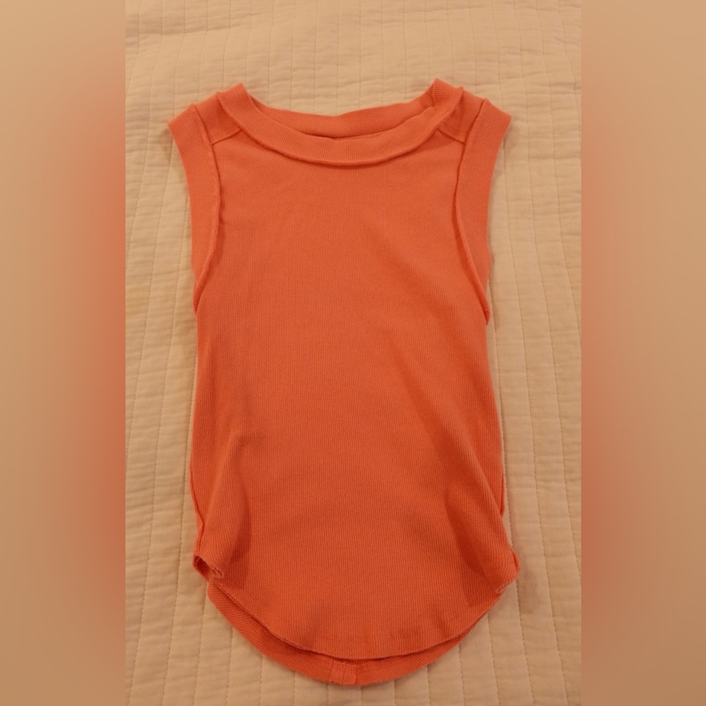 We The Free Vibrant Orange Kids Tank Top